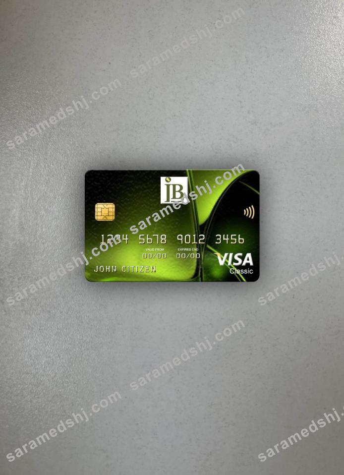 Liberia IB International Bank visa classic card photolook front